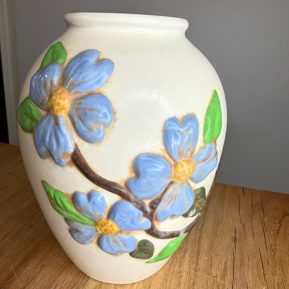 Vintage Vase with dogwood flowers